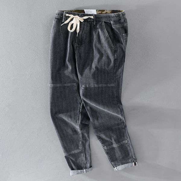 2021 new elastic waist stretch ankle-length black cotton jeans pants brand casual trendy comfortable trousers men spodnie pantalones isad
2021 new elastic waist stretch ankle-length black cotton jeans pants brand casual trendy comfortable trousers men spodnie pantalones isad