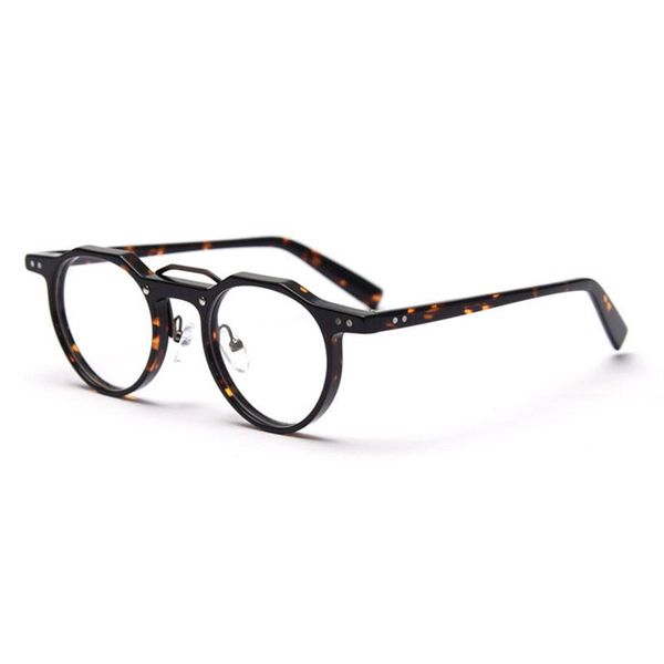 sunglasses round acetate flat lens glasses women's and men's spectacle frame, White;black
sunglasses round acetate flat lens glasses women's and men's spectacle frame, White;black
