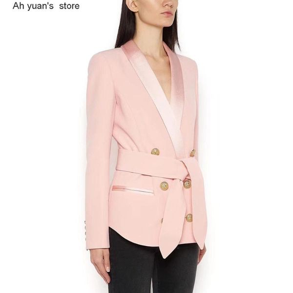 women's suits & blazers ah yuan fashion2021 designer blazer jacket lion metal buttons double breasted lacing belt, White;black
women's suits & blazers ah yuan fashion2021 designer blazer jacket lion metal buttons double breasted lacing belt, White;black