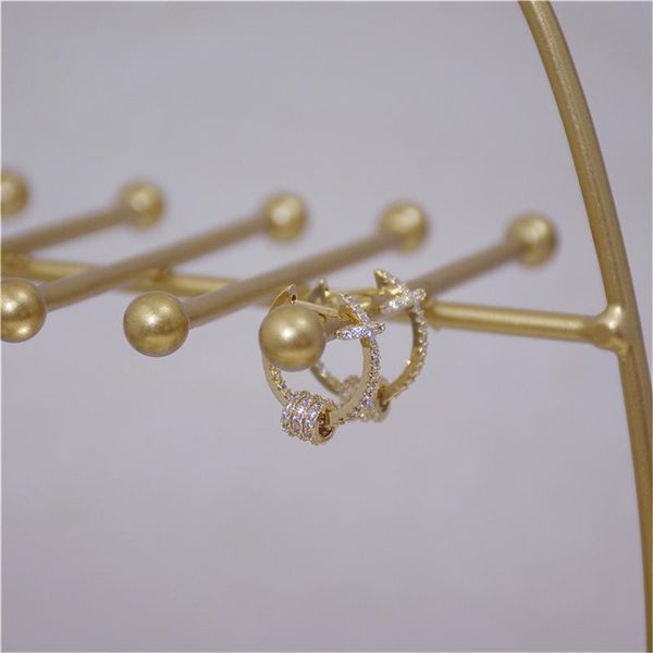 hoop & huggie fashion cubic zircon cute semicircle earrings gold color circle pendant for women jewelry 2021, Golden;silver
hoop & huggie fashion cubic zircon cute semicircle earrings gold color circle pendant for women jewelry 2021, Golden;silver