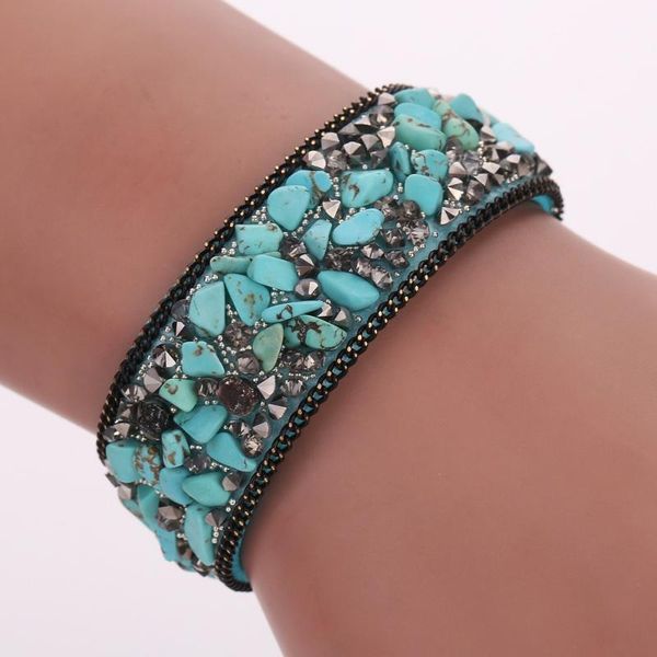charm bracelets pulseras mujer moda boho leather women's bracelet bangle 2021 fashion women with stone female jewelry, Golden;silver
charm bracelets pulseras mujer moda boho leather women's bracelet bangle 2021 fashion women with stone female jewelry, Golden;silver