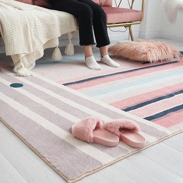 carpets super soft pink fluffy rug for bedroom decor nordic style geometric pattern living room home sofa coffee table floor mat
carpets super soft pink fluffy rug for bedroom decor nordic style geometric pattern living room home sofa coffee table floor mat