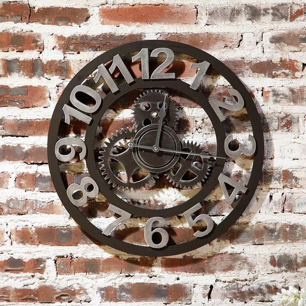 industrial gear clock wind wall mural wall decoration metal art clock home furnishing bar retro personality
industrial gear clock wind wall mural wall decoration metal art clock home furnishing bar retro personality