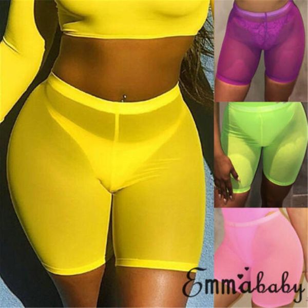 women's shorts canis women high waist sports mesh see through casual beach running slim ladies transparent gym sport wear, White;black
women's shorts canis women high waist sports mesh see through casual beach running slim ladies transparent gym sport wear, White;black