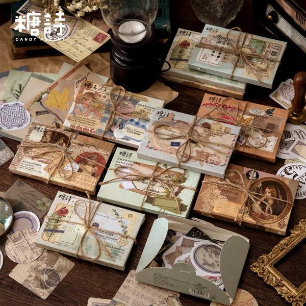gift wrap 60pcs mixed materials boxed stickers retro memory room series creative handnet material collage vintage washi
gift wrap 60pcs mixed materials boxed stickers retro memory room series creative handnet material collage vintage washi