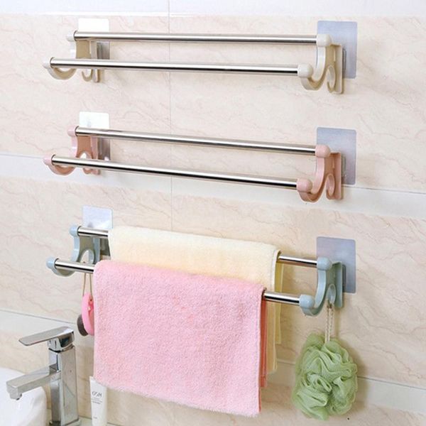 towel racks stainless steel bathroom double rack punch-wall hanger with hook bath ball holder radiator storage accessories
towel racks stainless steel bathroom double rack punch-wall hanger with hook bath ball holder radiator storage accessories
