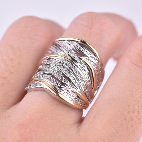 wedding rings luxury female white bridal ring fashion silver color jewelry promise zircon engagement for women mujer bague, Slivery;golden
wedding rings luxury female white bridal ring fashion silver color jewelry promise zircon engagement for women mujer bague, Slivery;golden