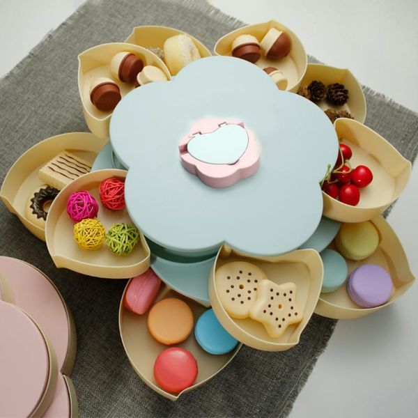 storage bottles & jars double layer snack box candy plates petal-shape rotating tray double-deck dried fruit plate organizer with holder
storage bottles & jars double layer snack box candy plates petal-shape rotating tray double-deck dried fruit plate organizer with holder