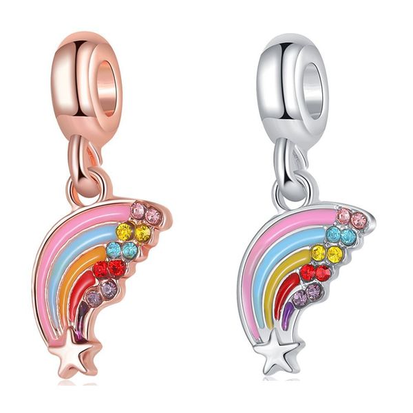 1pcs pretty rainbow pendant diy beads adapting to original pandora charm bracelet ladies jewelry making gifts, Silver
1pcs pretty rainbow pendant diy beads adapting to original pandora charm bracelet ladies jewelry making gifts, Silver
