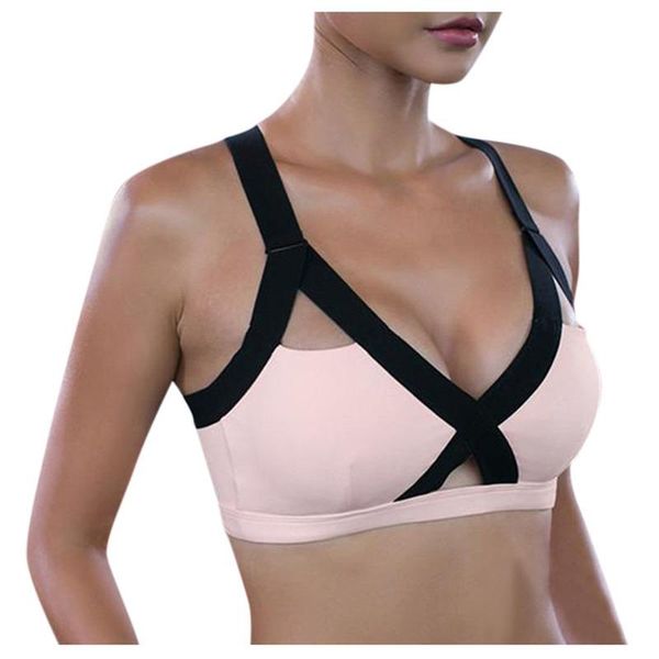 women sport bra high impact sports bra fitness seamless gym women active wear yoga vest sports, White;black
women sport bra high impact sports bra fitness seamless gym women active wear yoga vest sports, White;black