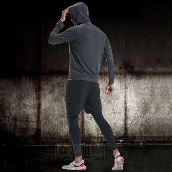 running leisure fitness and autumn training winter men's sports suit long sleeve pants two piece set, Gray
running leisure fitness and autumn training winter men's sports suit long sleeve pants two piece set, Gray
