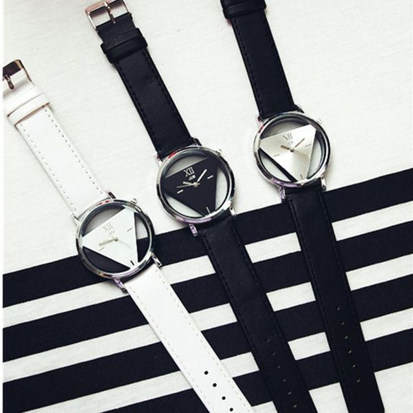 wristwatches fashion zegarek damski triangle transparent watch women watches casual women's ladies montre, Slivery;brown
wristwatches fashion zegarek damski triangle transparent watch women watches casual women's ladies montre, Slivery;brown