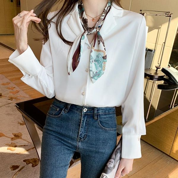 women's blouses & shirts white button up shirt office 2021 bow tie for women elegant clothes autumn korean fashion long sleeve chemisie
women's blouses & shirts white button up shirt office 2021 bow tie for women elegant clothes autumn korean fashion long sleeve chemisie