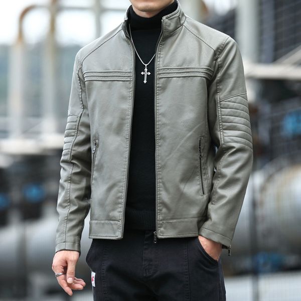 leather retro niche slim men s leather jacket stand collar retro comfortable warm windproof and warm fashion travel commuter, Black
leather retro niche slim men s leather jacket stand collar retro comfortable warm windproof and warm fashion travel commuter, Black