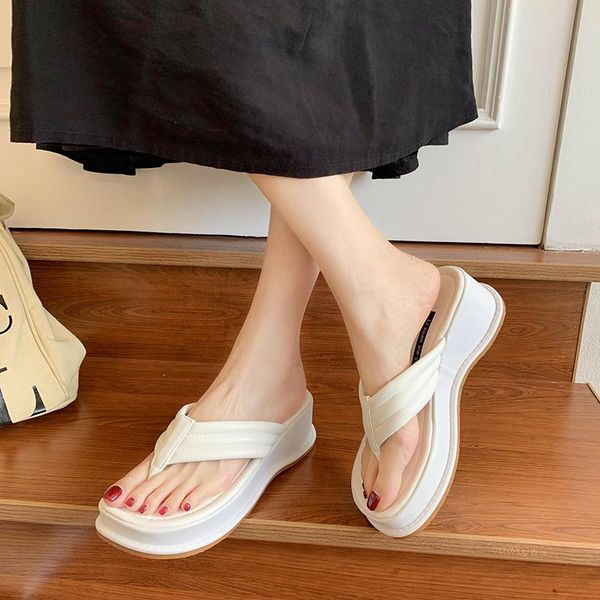 slippers women's 2021 flip-flops sandals shoes slope heel platform fashion dress high heels, Black
slippers women's 2021 flip-flops sandals shoes slope heel platform fashion dress high heels, Black