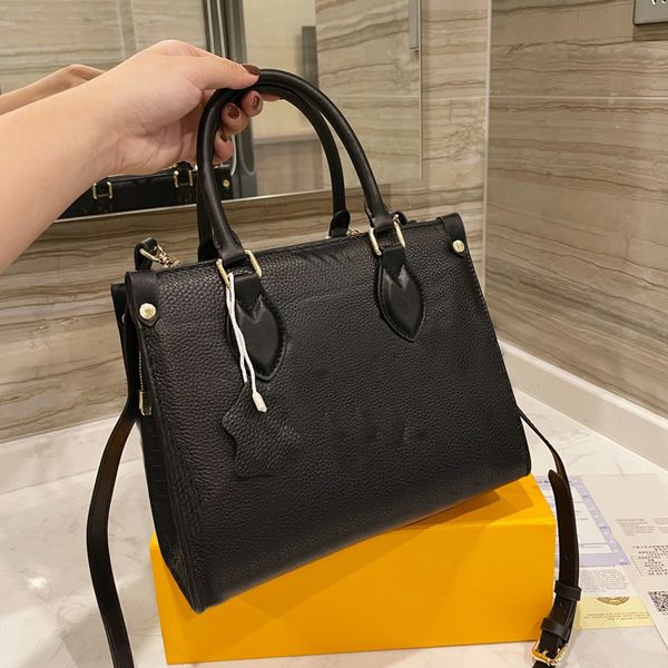 shopping bags handbags tote bag plain grain leather letter embossing adjustable long shoulder strap zipper black 
shopping bags handbags tote bag plain grain leather letter embossing adjustable long shoulder strap zipper black