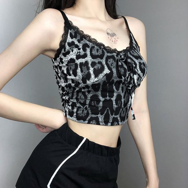 2020 new arrivals summer fashion cute lace spaghetti strap exposed navel leopard high street women camis, White;black
2020 new arrivals summer fashion cute lace spaghetti strap exposed navel leopard high street women camis, White;black