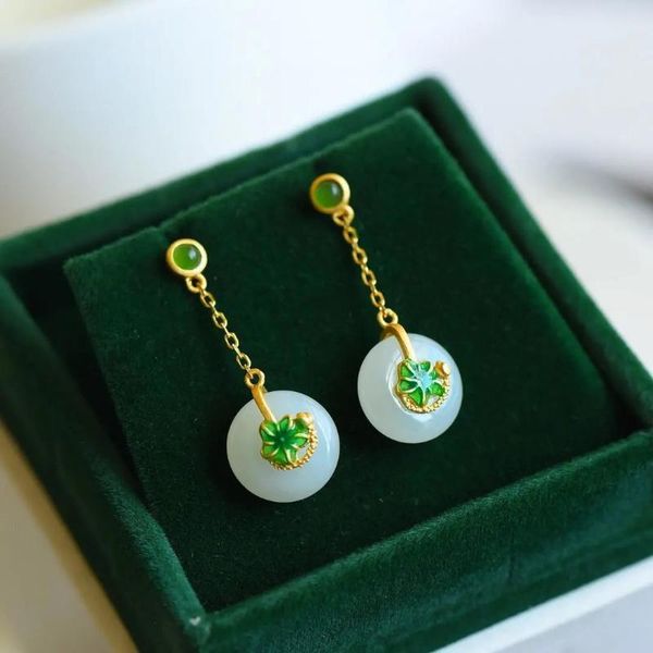 dangle & chandelier designer original ancient gold inlaid lotus leaf and tian jade earrings chinese style elegant ladies silver jewelry
dangle & chandelier designer original ancient gold inlaid lotus leaf and tian jade earrings chinese style elegant ladies silver jewelry