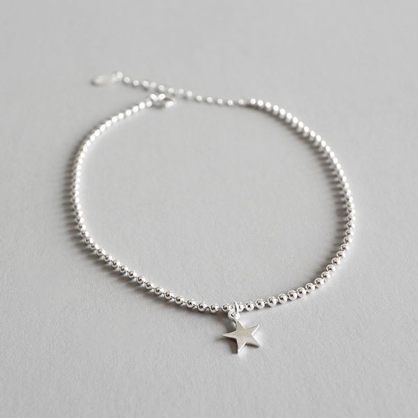 925 sterling silver ankle foot bracelet cheville brazaletes pulseras mujer, cute girl gifts beads star anklets for women jewelry t190620, Red;blue
925 sterling silver ankle foot bracelet cheville brazaletes pulseras mujer, cute girl gifts beads star anklets for women jewelry t190620, Red;blue