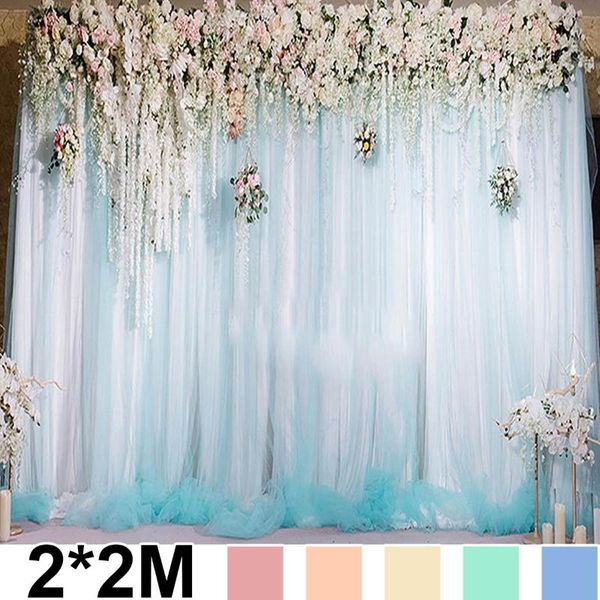 party decoration 2x2m ice silk backdrop hanging curtains gauze wedding po backdrops background event supplies 5 colors
party decoration 2x2m ice silk backdrop hanging curtains gauze wedding po backdrops background event supplies 5 colors
