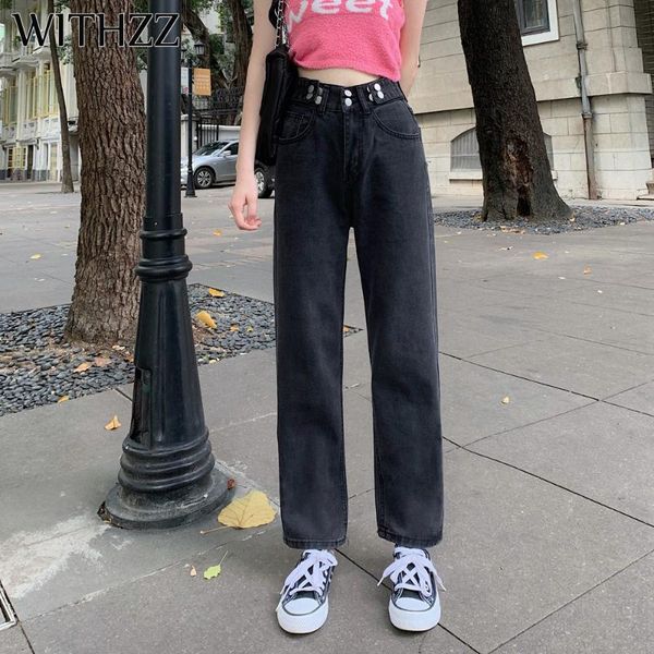 women's jeans withzz spring autumn female high-waist multi-button loose denim trousers harem pants women, Blue
women's jeans withzz spring autumn female high-waist multi-button loose denim trousers harem pants women, Blue