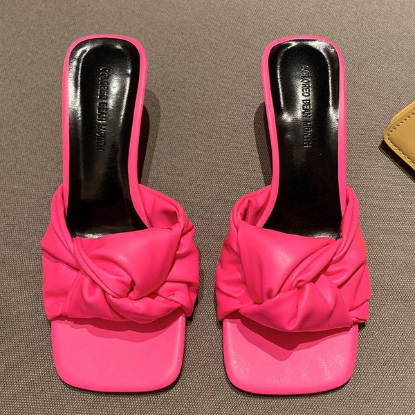 slippers 2021 summer square toe women fashion thin high heels ladies mules female outside slides sandals shoes, Black
slippers 2021 summer square toe women fashion thin high heels ladies mules female outside slides sandals shoes, Black