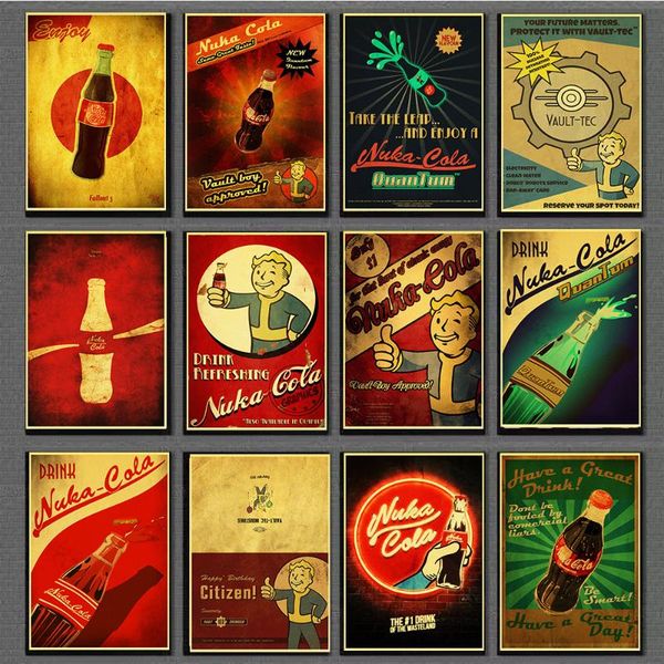 paintings fallout 3 4 game poster retro kraft paper bar cafe home living room decor painting wall art
paintings fallout 3 4 game poster retro kraft paper bar cafe home living room decor painting wall art