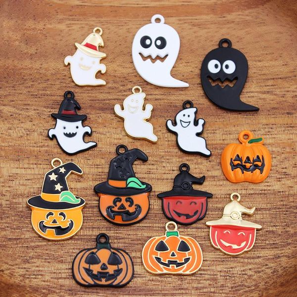 charms 10pcs cute alloy pumpkin ghost for diy making earrings necklace halloween jewelry accessories, Bronze;silver
charms 10pcs cute alloy pumpkin ghost for diy making earrings necklace halloween jewelry accessories, Bronze;silver