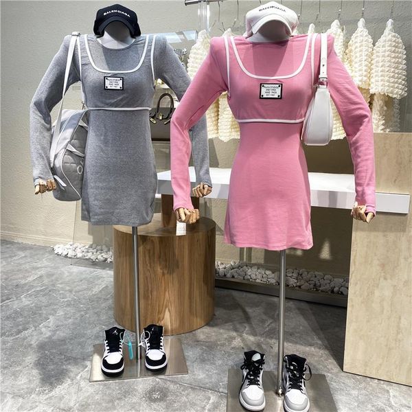 casual dresses brand original design fashion fried street fake two color matching label vest + slim round neck t-shirt dress suit, Black;gray
casual dresses brand original design fashion fried street fake two color matching label vest + slim round neck t-shirt dress suit, Black;gray