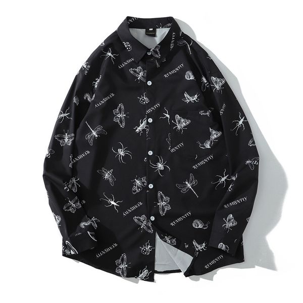 2021 vintage black new autumn men long sleeve shirt mens casual butterfly printed shirts man oversized koszula 2lrg, White;black
2021 vintage black new autumn men long sleeve shirt mens casual butterfly printed shirts man oversized koszula 2lrg, White;black