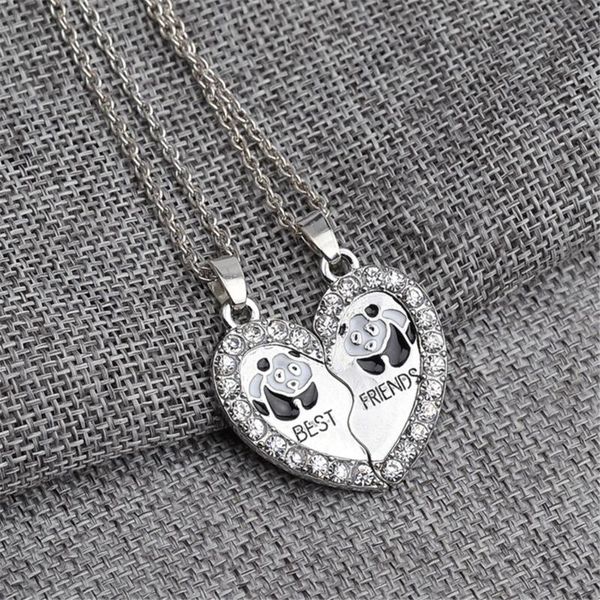 pendant necklaces friends necklace bff 2 part broken heart friendship jewelry panda anchors penguin crystal animal women, Silver
pendant necklaces friends necklace bff 2 part broken heart friendship jewelry panda anchors penguin crystal animal women, Silver