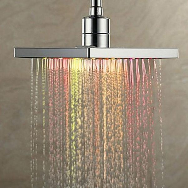 self-discoloring shower head square led bath faucet shower rainfall stainless anion spa head high pressure rainshower
self-discoloring shower head square led bath faucet shower rainfall stainless anion spa head high pressure rainshower