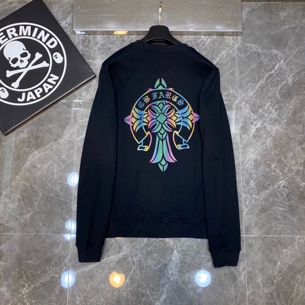tested ch crowe new colorful reflective cross print casual versatile round neck sweater for men and women, Black
tested ch crowe new colorful reflective cross print casual versatile round neck sweater for men and women, Black