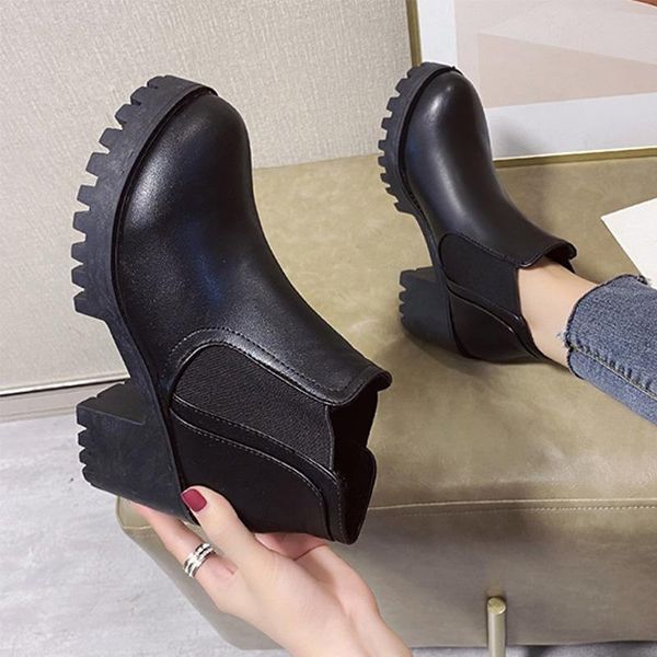boots woman ankle solia fashion ladies short concise hoof heels slip on boot round toe female shoes, Black
boots woman ankle solia fashion ladies short concise hoof heels slip on boot round toe female shoes, Black