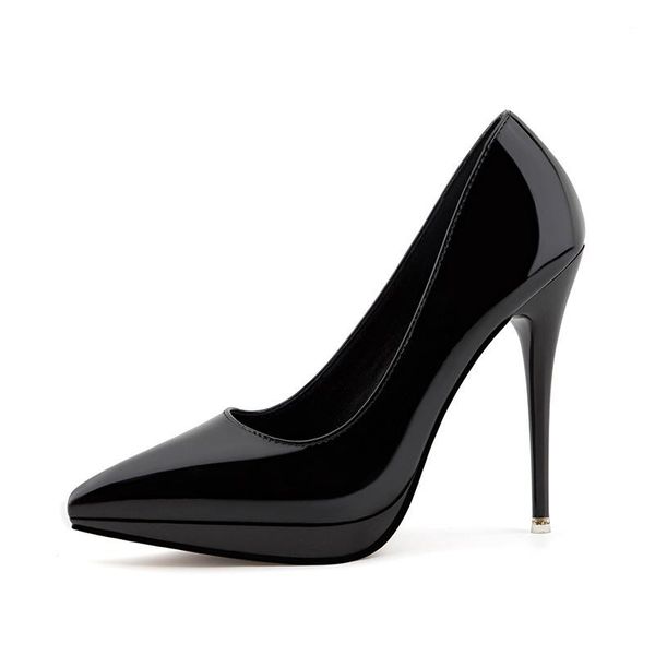new 11.5cm pumps fashion point waterproof platform high heels nightclub women's shoes stiletto shallow mouth professional, Black
new 11.5cm pumps fashion point waterproof platform high heels nightclub women's shoes stiletto shallow mouth professional, Black
