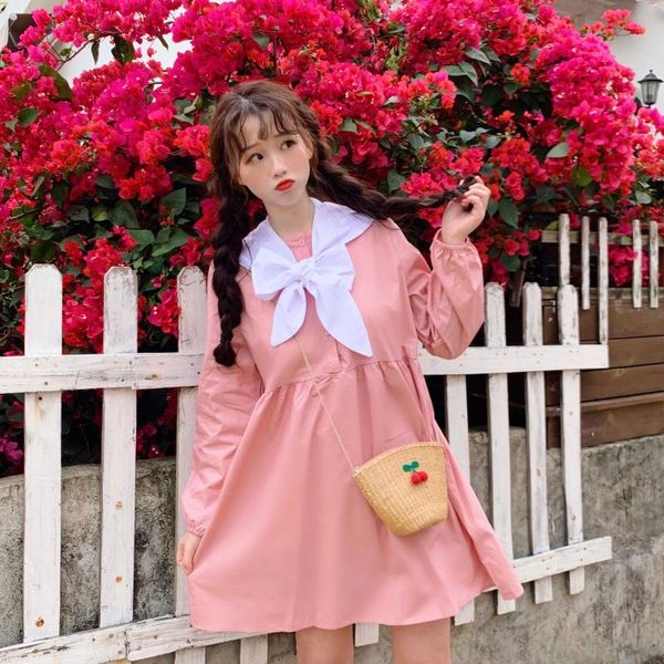 casual dresses a-line teens girls dress 2021 bow cartoon embroidery lantern sleeve high waist loose japanese student, Black;gray
casual dresses a-line teens girls dress 2021 bow cartoon embroidery lantern sleeve high waist loose japanese student, Black;gray