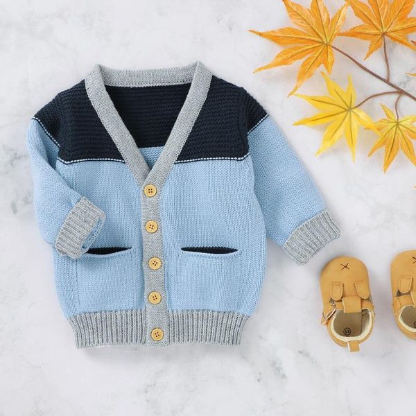 pullover 2021 autumn kids sweaters boys girls cotton knit cardigans baby children color block cardigan fashion outwear, Blue
pullover 2021 autumn kids sweaters boys girls cotton knit cardigans baby children color block cardigan fashion outwear, Blue