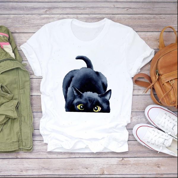 women cat cute animal watercolor cartoon aesthetic 90s ladies print lady t shirts womens graphic t shirt female tee t shirt, White
women cat cute animal watercolor cartoon aesthetic 90s ladies print lady t shirts womens graphic t shirt female tee t shirt, White