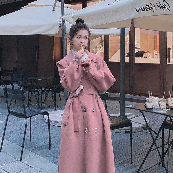 women's wool & blends 2021 women korean winter long overcoat outwear coat loose plus size cardigans full sleeve manteau femme hiver ele, Black
women's wool & blends 2021 women korean winter long overcoat outwear coat loose plus size cardigans full sleeve manteau femme hiver ele, Black
