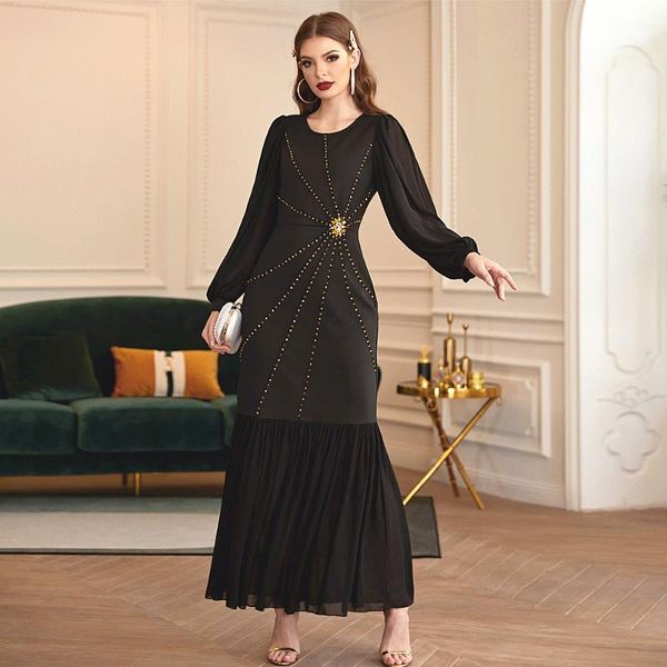 ethnic clothing black stretch slim big lantern gauze sleeve drill party dress 2021 summer middle east dubai abaya robe fashion kaftan, Red
ethnic clothing black stretch slim big lantern gauze sleeve drill party dress 2021 summer middle east dubai abaya robe fashion kaftan, Red