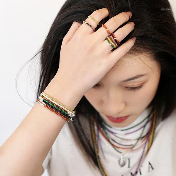 cluster rings bohemian small and simple handmade natural stone women with stainless steel bead multi color wedding ring adjustable, Golden;silver
cluster rings bohemian small and simple handmade natural stone women with stainless steel bead multi color wedding ring adjustable, Golden;silver