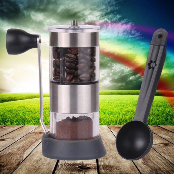 manual coffee grinders mini portable hand-crank bean spice hand grinder mill kitchen tool with spoon
manual coffee grinders mini portable hand-crank bean spice hand grinder mill kitchen tool with spoon