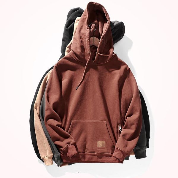 men's hoodies & sweatshirts autumn and winter fashion pure cotton terry heavy weight plus velvet for thick loose hooded pullover sports, Black
men's hoodies & sweatshirts autumn and winter fashion pure cotton terry heavy weight plus velvet for thick loose hooded pullover sports, Black