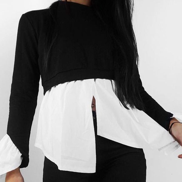 2021 new autumn flare sleeve patchwork women winter piece cotton t-shirt female fashion tees g9st, White
2021 new autumn flare sleeve patchwork women winter piece cotton t-shirt female fashion tees g9st, White