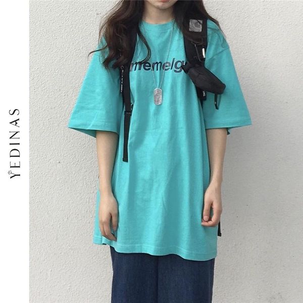women's t-shirt yedinas women summer casual t-shirts 2021 fashion korean style streetwear harajuku t shirt female loose cotton tees y2, White
women's t-shirt yedinas women summer casual t-shirts 2021 fashion korean style streetwear harajuku t shirt female loose cotton tees y2, White
