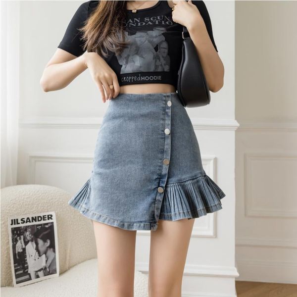 skirts bethquenoy blue denim femme 2021 mujer faldas woman midi jupe casual skirt women spodnica damska saias mulher plisada, Black
skirts bethquenoy blue denim femme 2021 mujer faldas woman midi jupe casual skirt women spodnica damska saias mulher plisada, Black