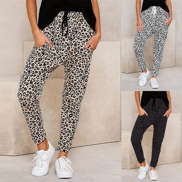 women's pants & capris summer milk silk leopard print women casual fashion elastic slim fitness trousers mid waist with drawstring, Black;white
women's pants & capris summer milk silk leopard print women casual fashion elastic slim fitness trousers mid waist with drawstring, Black;white