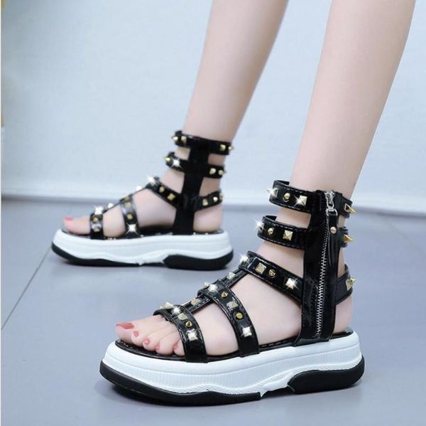 fashion rivet high-women's sandals 2021summer bohemia woman sandals thick-soled platform roman casual beach shoes footwear, Black
fashion rivet high-women's sandals 2021summer bohemia woman sandals thick-soled platform roman casual beach shoes footwear, Black