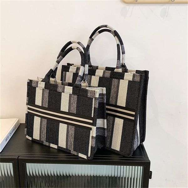 designer sale tote bag women's new fashion leisure handbag large capacity canvas stripe travel backpack
designer sale tote bag women's new fashion leisure handbag large capacity canvas stripe travel backpack