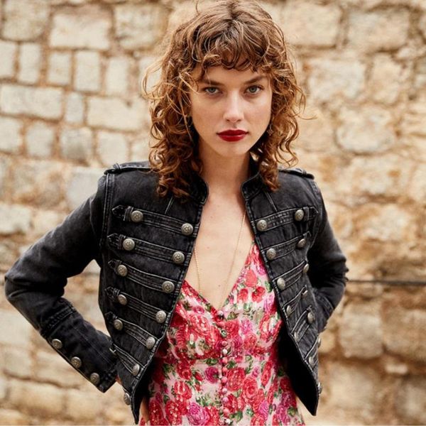 women's jackets retro military style handsome stand collar denim female double-breasted old wild slim short outerwear, Black;brown
women's jackets retro military style handsome stand collar denim female double-breasted old wild slim short outerwear, Black;brown